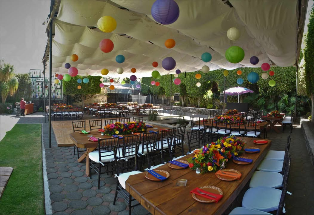 Decoración de evento elegante